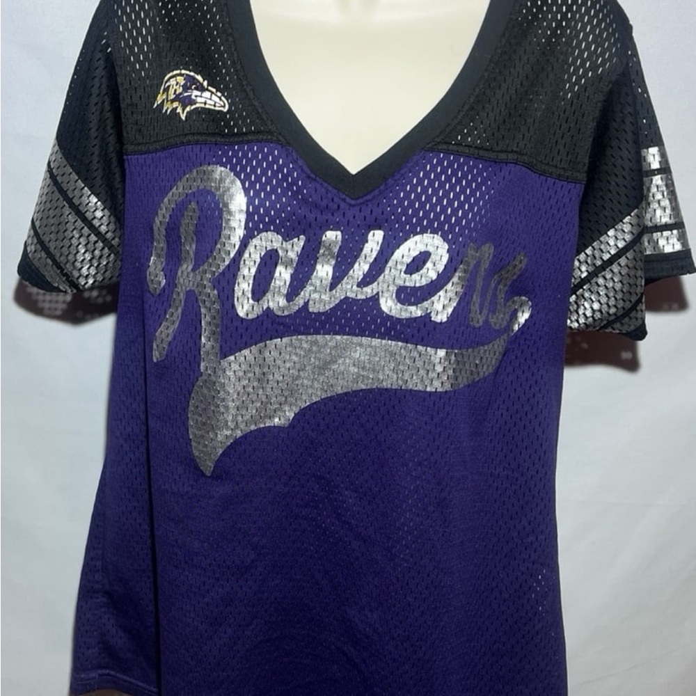 Baltimore Ravens NFL Tee Mesh Jersey Women's Sz XL